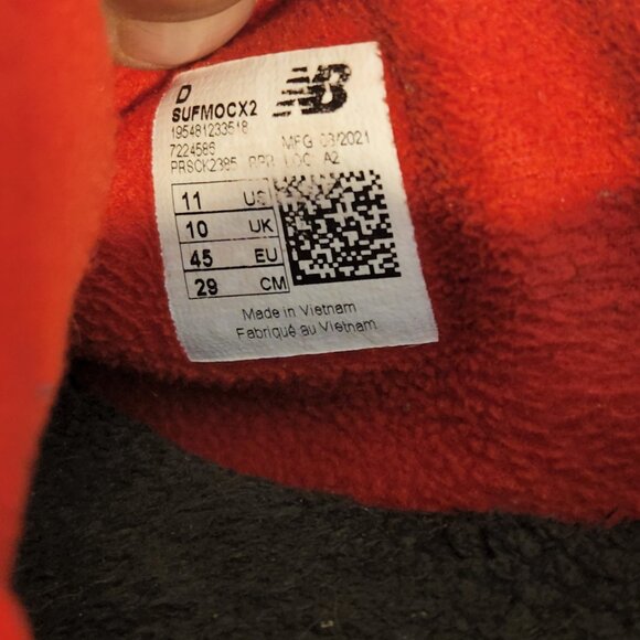 Men's size 11 NEW BALANCE green camouflage slip on fabric|leather sneakers - Picture 6 of 10